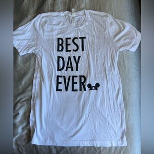 BEST DAY EVER MICKEY HAT TSHIRT SIZE S
